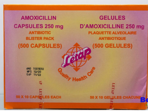 Amoxicillin 250 mg Capsules