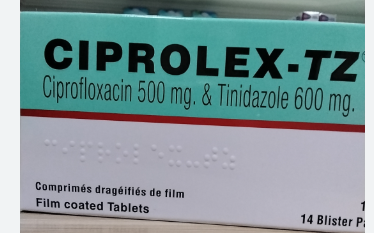 Ciprolex-TZ (Ciprofloxacin 500mg & Tinidazole 600mg Tablets)