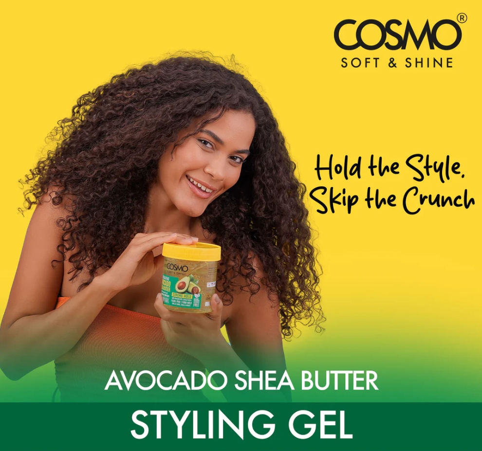 WHOLE SALE (36 PER CARTON)STYLING GEL 450G AVOCADO & SHEA BUTTER (SOFT & SHINE) (COSMO SERIES)[COM33102261]